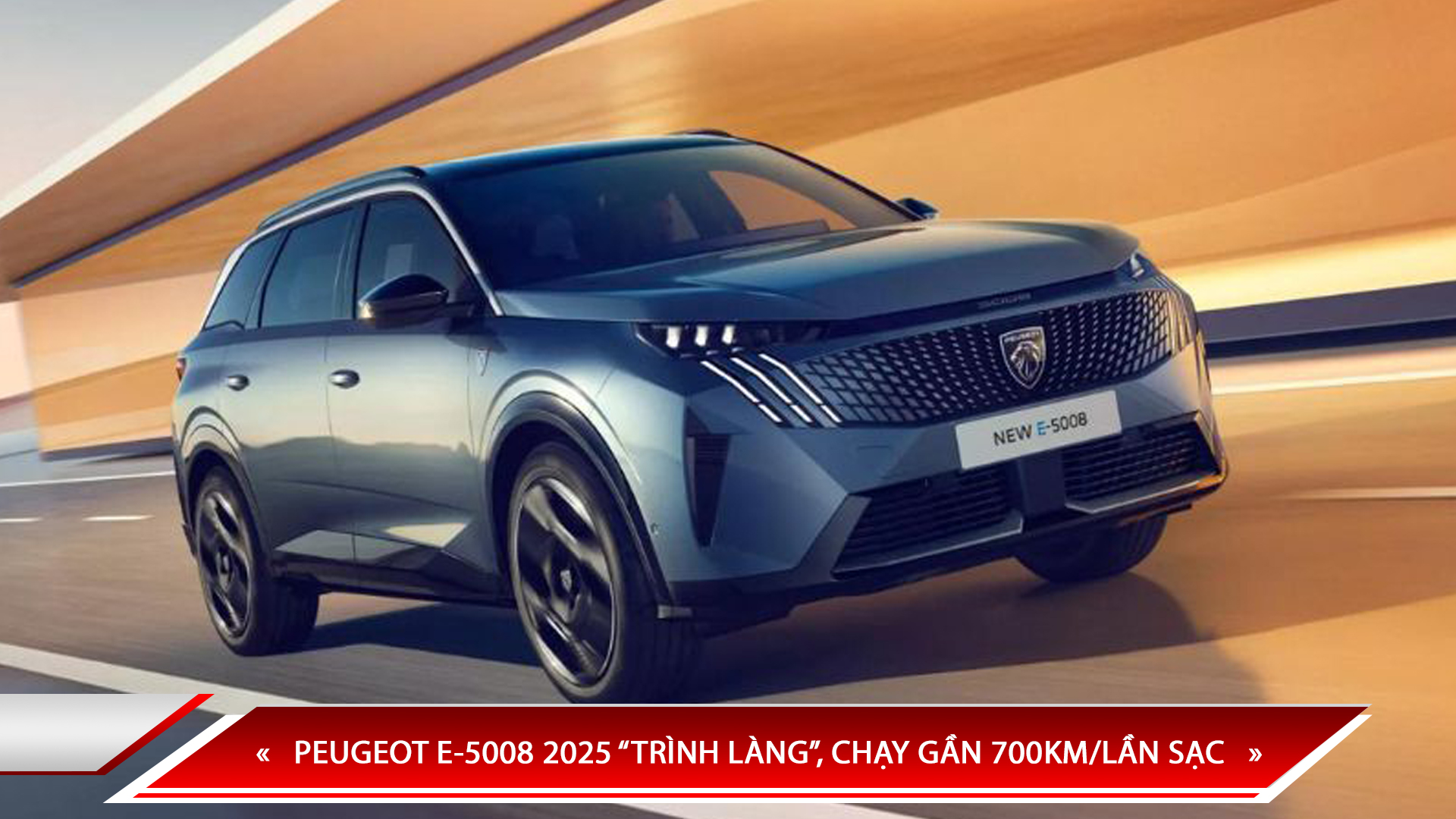 PEUGEOT E-5008 2025 “TRÌNH LÀNG”, CHẠY GẦN 700KM/LẦN SẠC